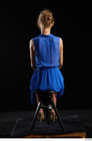  Sarah Kay  1 blue dress brown high heels casual dressed sitting whole body 0003.jpg